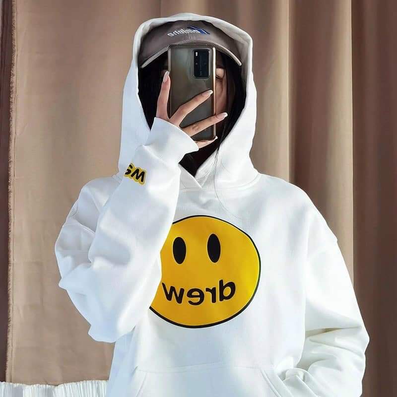 Áo nỉ Hoodie Drew house mặt cười, áo nỉ bông hoodie unisex nam nữ