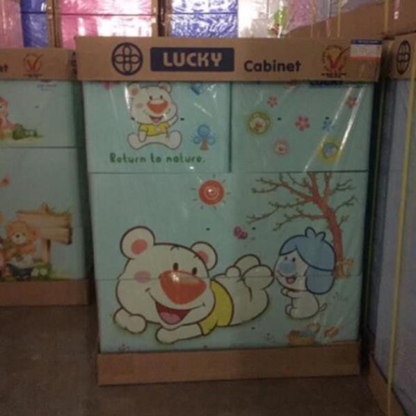 Tủ nhựa Việt Nhật Lucky 3 tầng 6 ngăn $