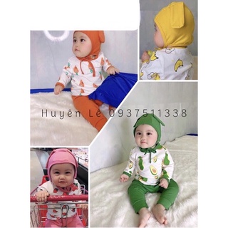 Bộ minky mom thun lạnh trái cây -th106