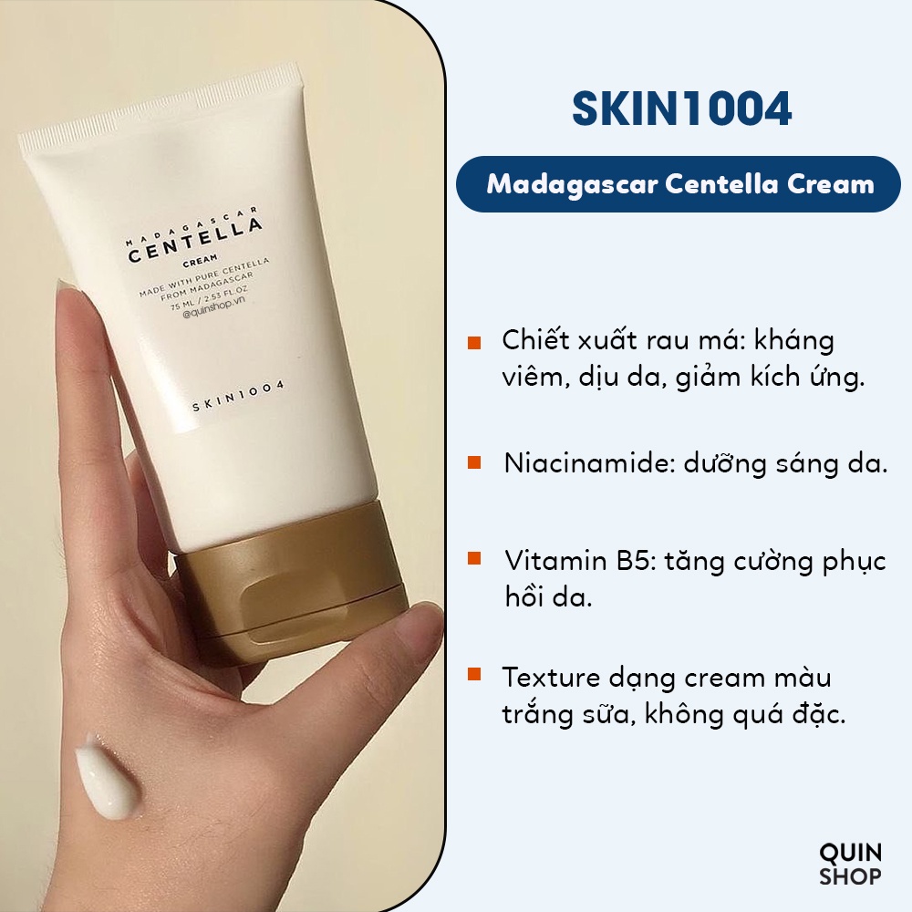 Kem Dưỡng Rau Má Cấp Ẩm, Làm Dịu Da Skin1004 Madagascar Centella Asiatica, Soothing Cream