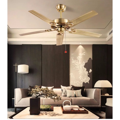 Quạt Trần Động Cơ 1 Chiều , Công Suất 90w, Lõi Đồng 2 Chiều Gió, Có Điều Khiển Từ Xa