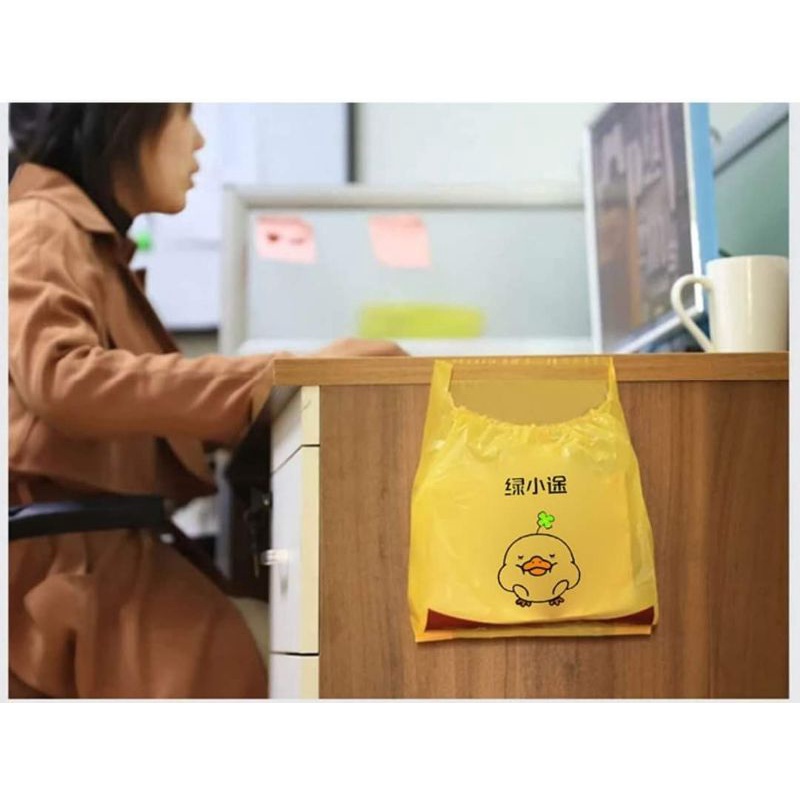 Túi đựng rác, đựng đồ tiện dụng có dây rút set 15 chiếc