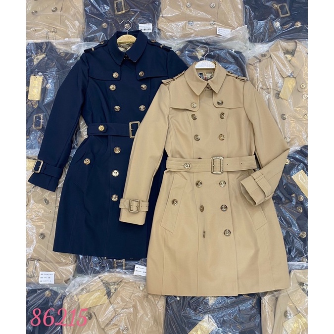 Áo khoác mangto kaki dáng dài cúc đồng hàng đẹp chuẩn tag mác