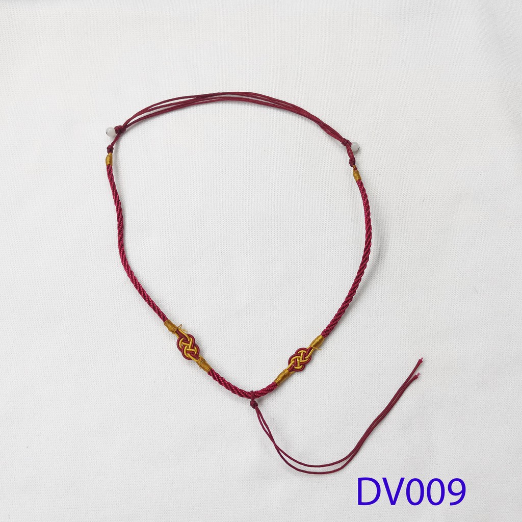 Dây chuyền vải đỏ đô dv009