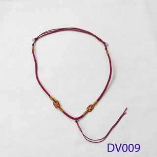 Dây chuyền vải đỏ đô dv009