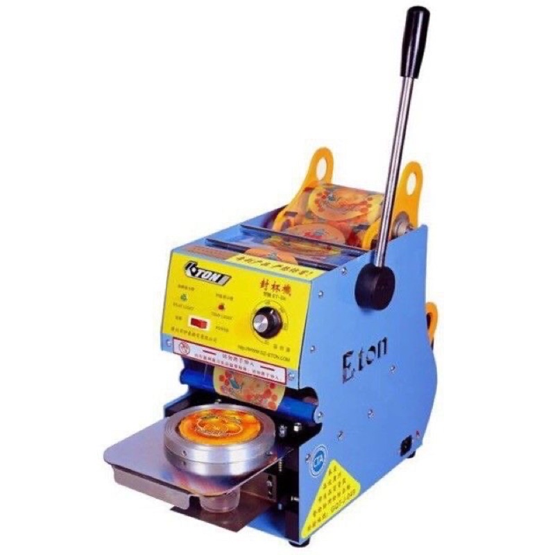 Máy dập nắp cốc ET-D7, dán miệng cốc nhựa