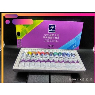 Màu acrylic tuýp 12 màu memory