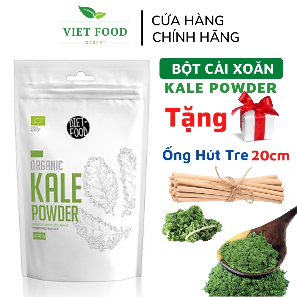 Bột cải xoăn hữu cơ Kale Organic Powder 100g - Nhập khẩu BA LAN