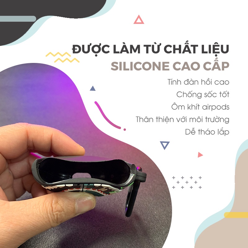 Case Airpod 1 2 Pro Vỏ Ốp Bọc Tai Nghe Airpod Hình Thú Nhiều Mẫu Dễ Thương Chất Liệu Silicon Dẻo - Chinchin Case