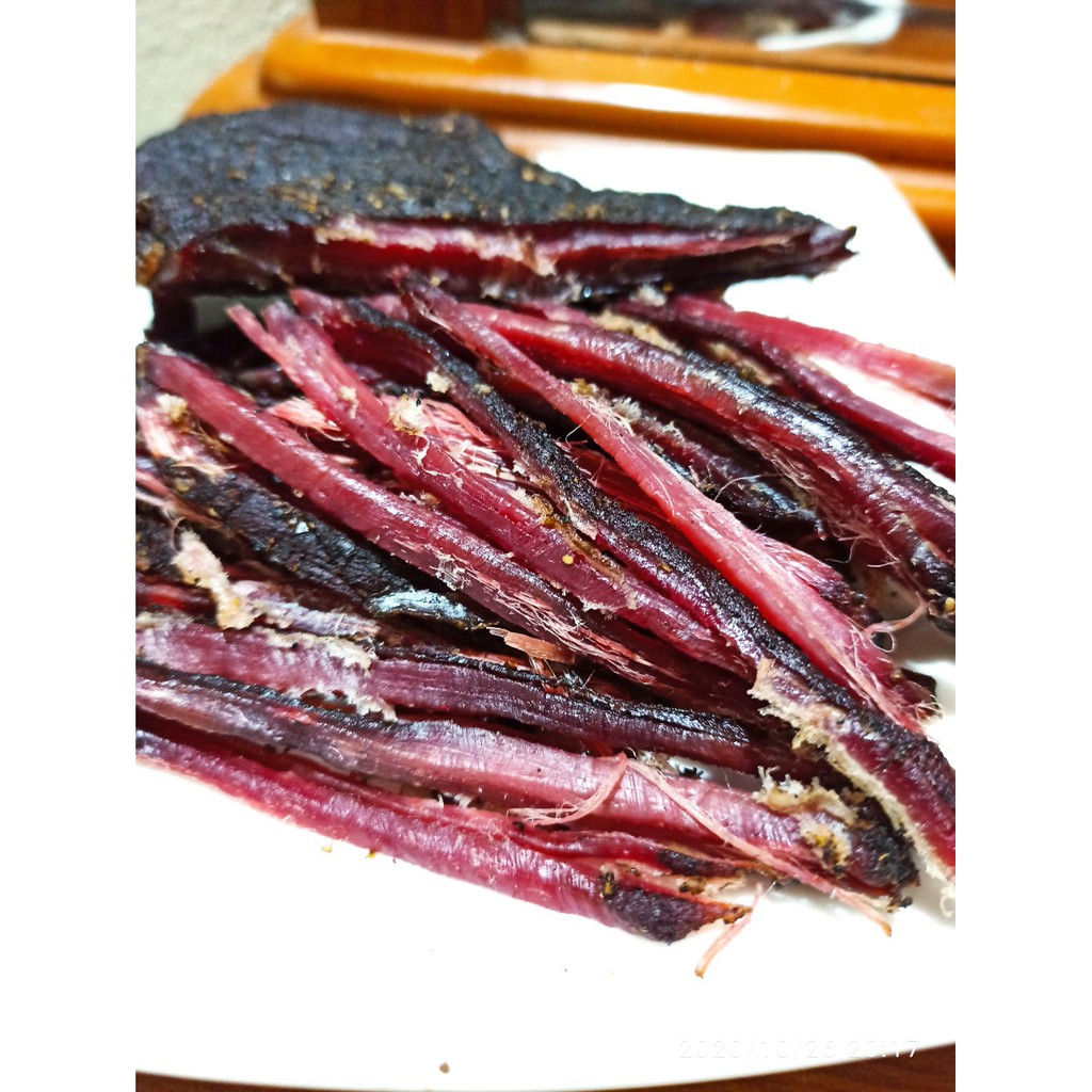 thịt trâu gác bếp cực phẩm Tây Bắc - thit trau gac bep loai AA [Tặng chẩm chéo + Tương ớt xay] | BigBuy360 - bigbuy360.vn