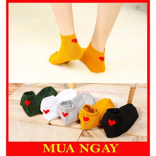 Tất vớ nữ cổ ngắn hàn quốc gót tim TN32