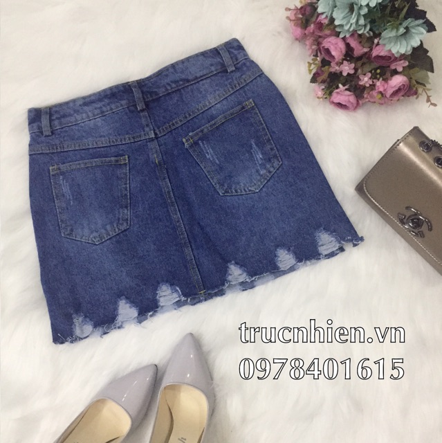 CHÂY VÁY JEAN RÁCH