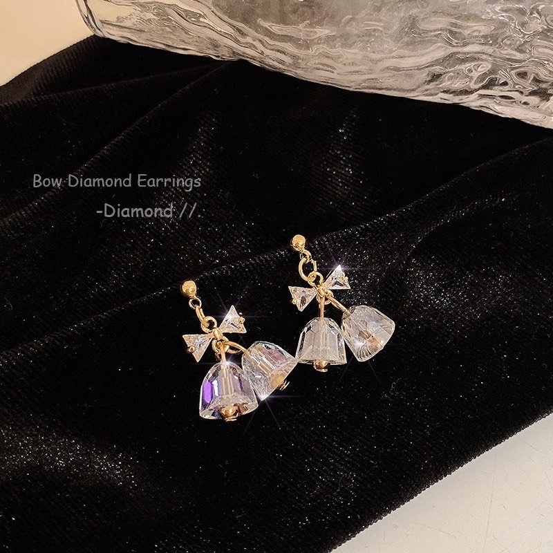 Khuyên Tai Hình Chuông Đá Sang Trọng - PK0024