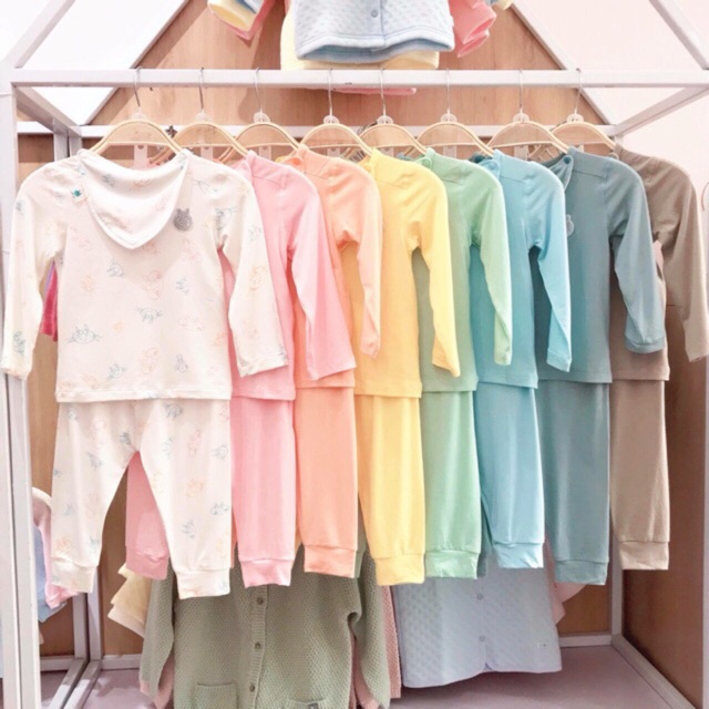 Freeship 99k toàn quốc_,Bộ dài tay vải bamboo sợi tre Lil Little Love New