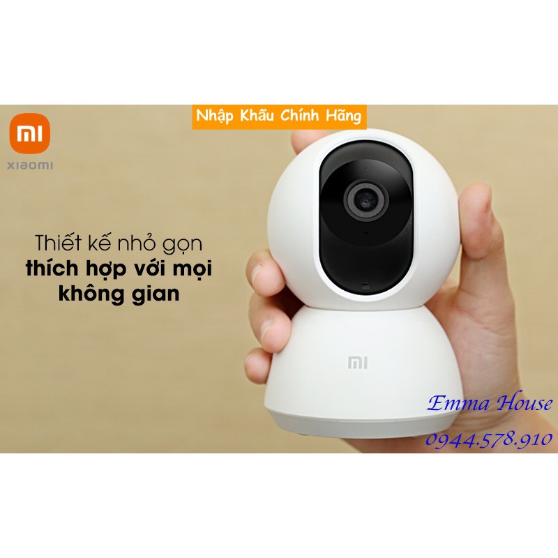 [Mã Hoàn Xu 50k] Bản Quốc Tế - Camera Xiaomi Mijia PTZ 1080p xoay 360° 2020 - Hàng Chính Hãng, BH 03 Tháng - Full box