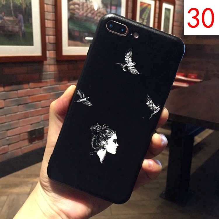 Ốp điện thoại mềm màu đen in hình cá tính cho Xiaomi F1 6 6X 6+ Note 3