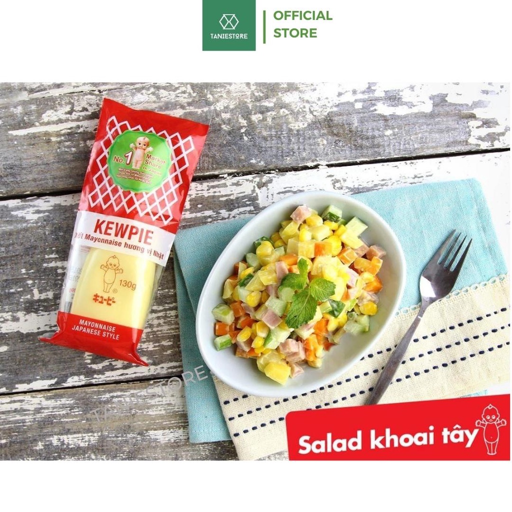 HSD T11/23 Sốt mayonnaise Kewpie hương vị Nhật 130Gram trộn salad, rong nho thơm ngon