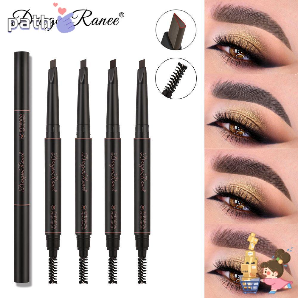 Bút Kẻ Lông Mày 4 Màu Tự Nhiên Có Cọ Trang Điểm Lông Mày Cho Nữ