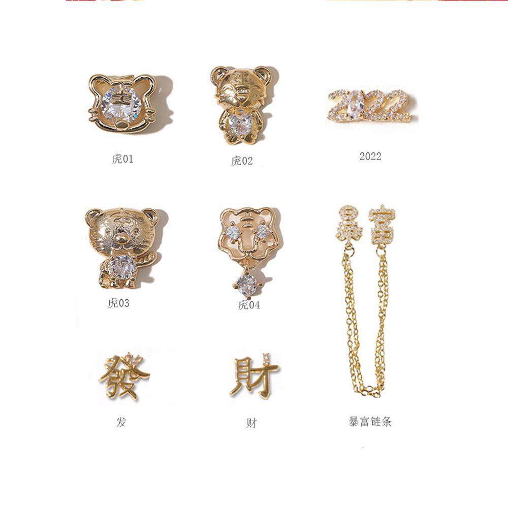 OCEANMAP Phụ Kiện Trang Trí Móng Tay 3D DIY Charms