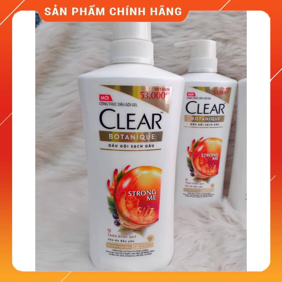 Dầu gội trị gàu Clear Botanique 9 thảo dược quý 630g