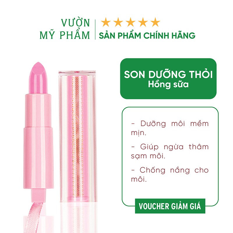 Son dưỡng môi có màu LIPINK dạng thỏi - Dưỡng môi mềm mịn, căng hồng tự nhiên - Son dưỡng có màu