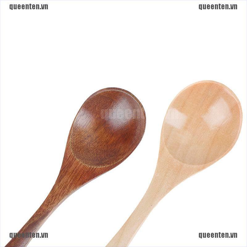 Wooden Honey Spoon Coffee Spoon Ice Cream Candy Teaspoon Rice Spoon QUVN