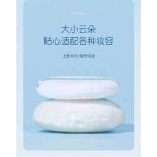 Bông đánh phấn Cushion MayCreate Mút Tròn Tán Phấn Nước cao cấp Luxuka MC11 (5 cái)