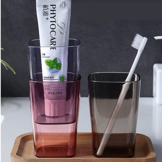 Cốc Nhựa Chịu Nhiệt Trong Suốt  An Toàn Cho Sức Khỏe - Cốc Đánh Răng Cao Cấp🍉Duashop🍉