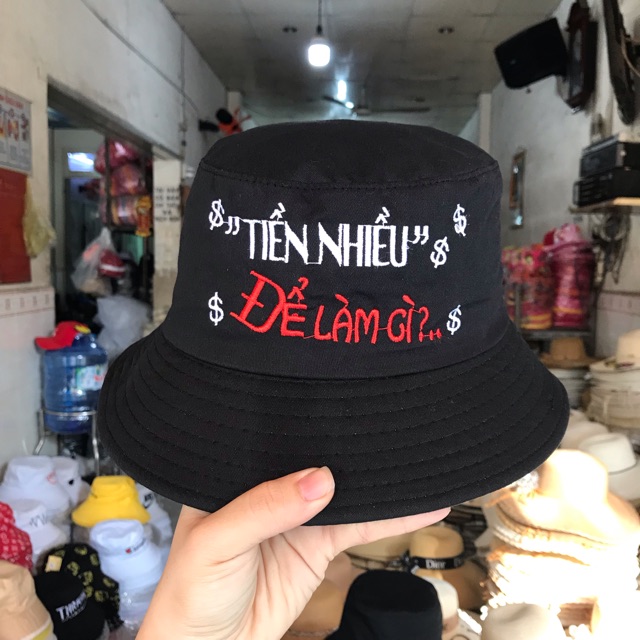 Mũ bucket tiền nhiều để làm gì