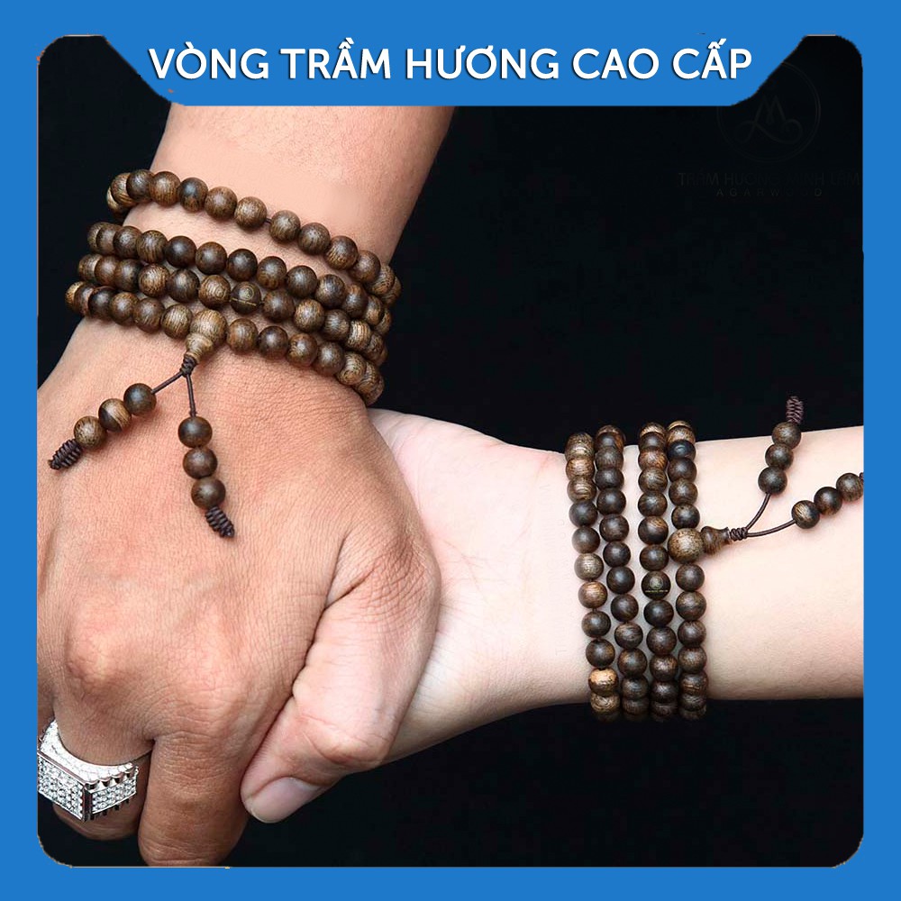 Bracelet - Chuỗi Vòng Trầm Hương Sánh Chìm Đeo Tay [Freeship 0đ] 108 Hạt 6mm - Bracelets - Phụ Kiện Thời Trang