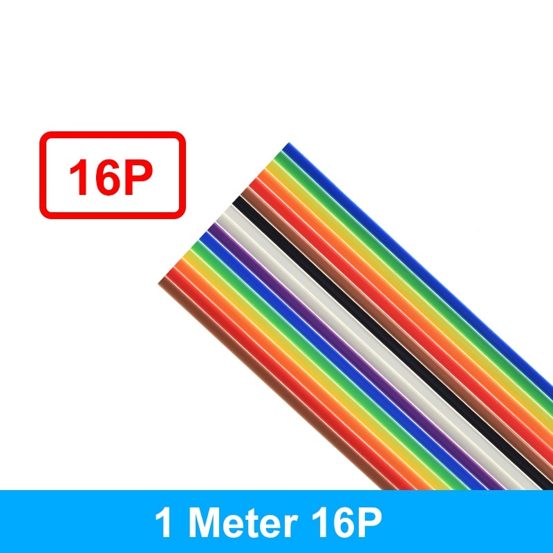 Dây Cáp Ruy Băng Dẹp 1 Mét 10p / 12p / 14p / 16p / 20p / 26p / 34p / 40p / 50p 1.27mm