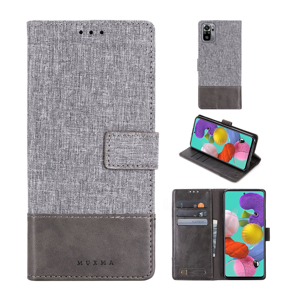 Casing Handphone Xiaomi Mi 11 Lite 11 Ultra 11Lite Poco X3 Pro Nfc Canvas Flip Leather Phone Case Stand holder Protection Cases Wallet Card Slot Shockproof Bracket Back Cover