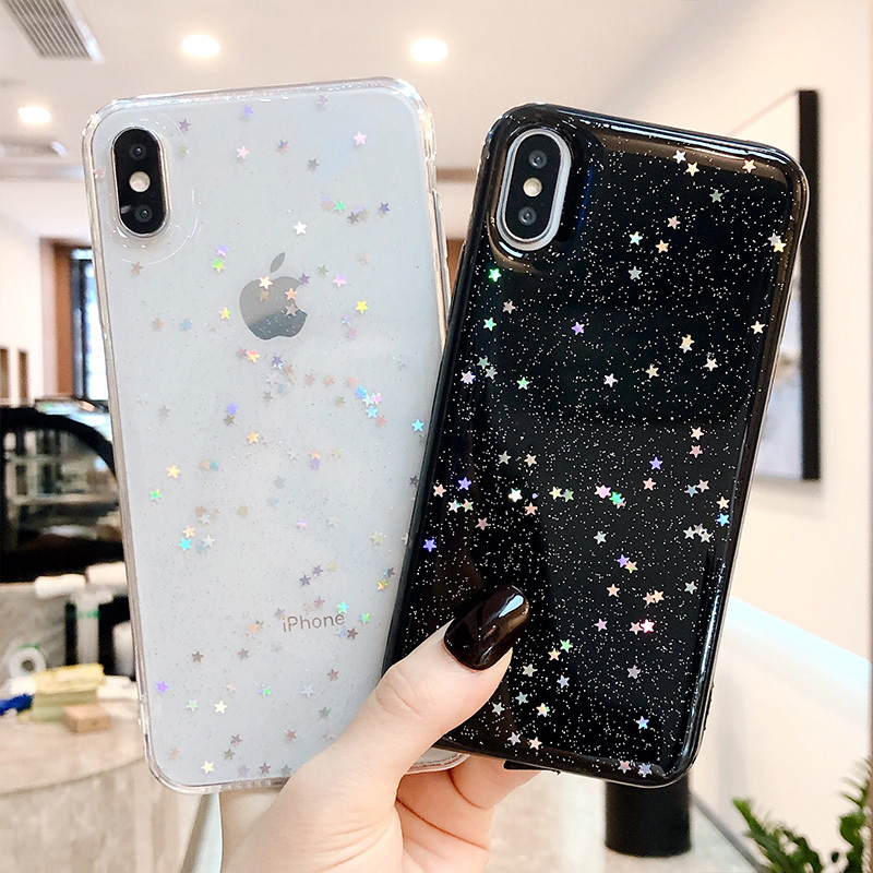 ốp điện thoại Trong Suốt Họa Tiết Ngôi Sao Lấp Lánh Cho Samsung S20 Ultra S20 S10 S9 S8 Plus Note 20ultra 20 10 Plus Note 9 10 Pro | BigBuy360 - bigbuy360.vn