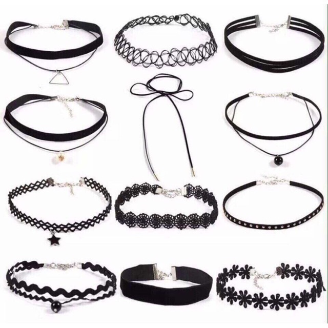 Set vòng đeo cổ ngân nguyễn