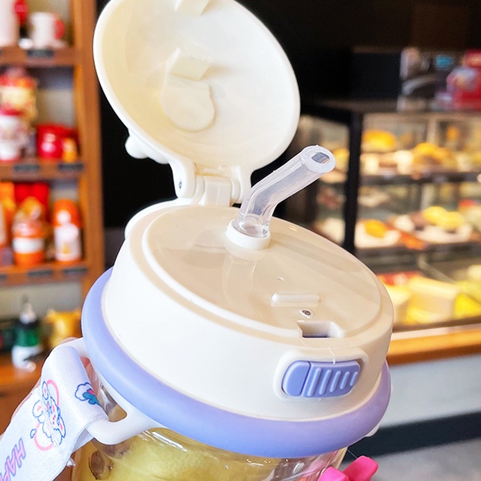 PVN44439 Bình nước dễ thương có dây đeo có thể tháo rời dung tích 435ml nhỏ gọn phù hợp cho bé Giá Rẻ