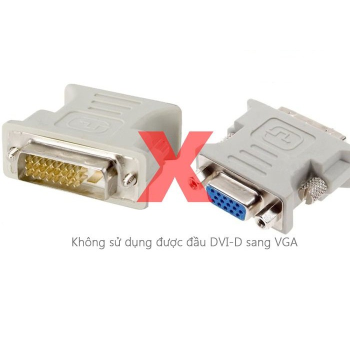 Đầu chuyển DVI 24+5, 24+1 sang VGA bảo hành 1 đổi 1