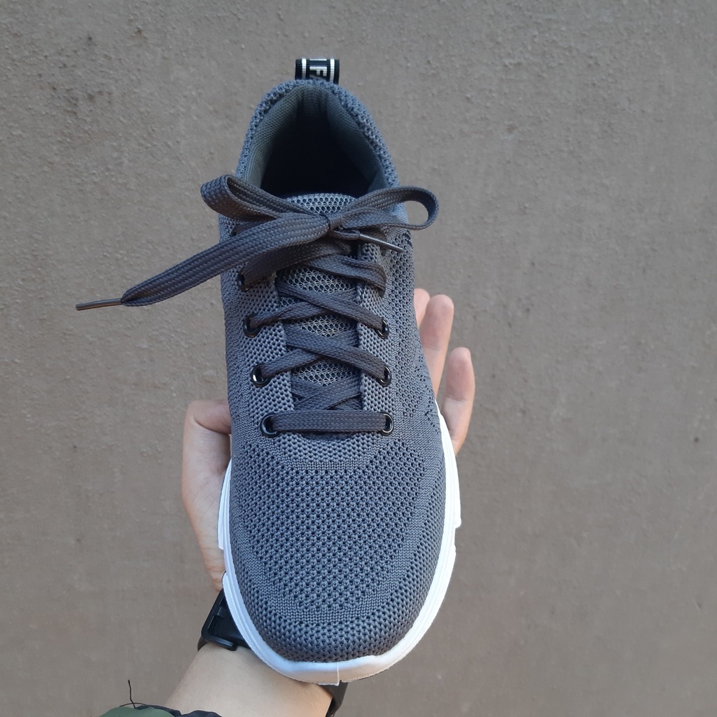 (Ảnh Thật)Giày Nam Sneaker Thể Thao - Giày chạy bộ, giày tập SPISO A24 Màu Ghi Đậm