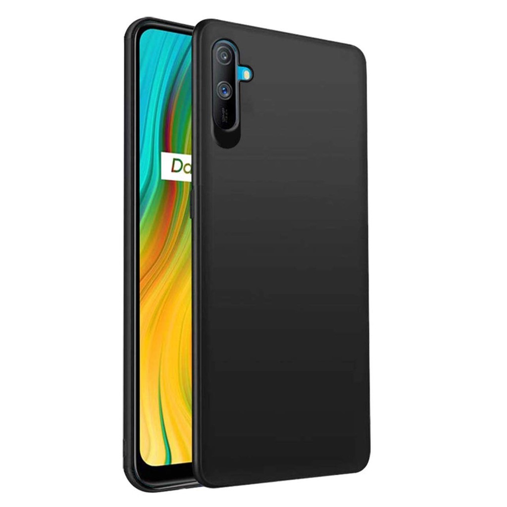 Realme C3i Case Matte Black Silicone Soft TPU Cover Realme C3i C3 i RealmeC3i Phone Casing
