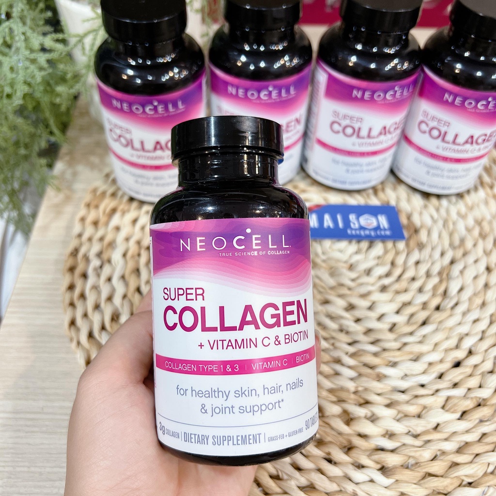 SUPER COLLAGEN NEOCELL + C COLLAGEN TYPE 1&3 - Hàng Nhập USA Chính Hãng