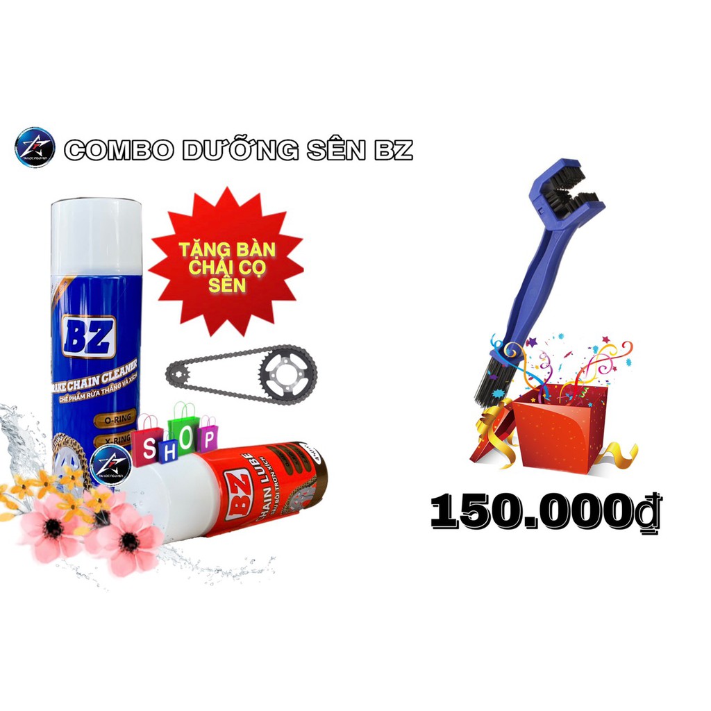 COMBO BỘ VỆ SINH VÀ DƯỠNG SÊN - BZ LUBE &amp; CHAIN LUE CLEANER