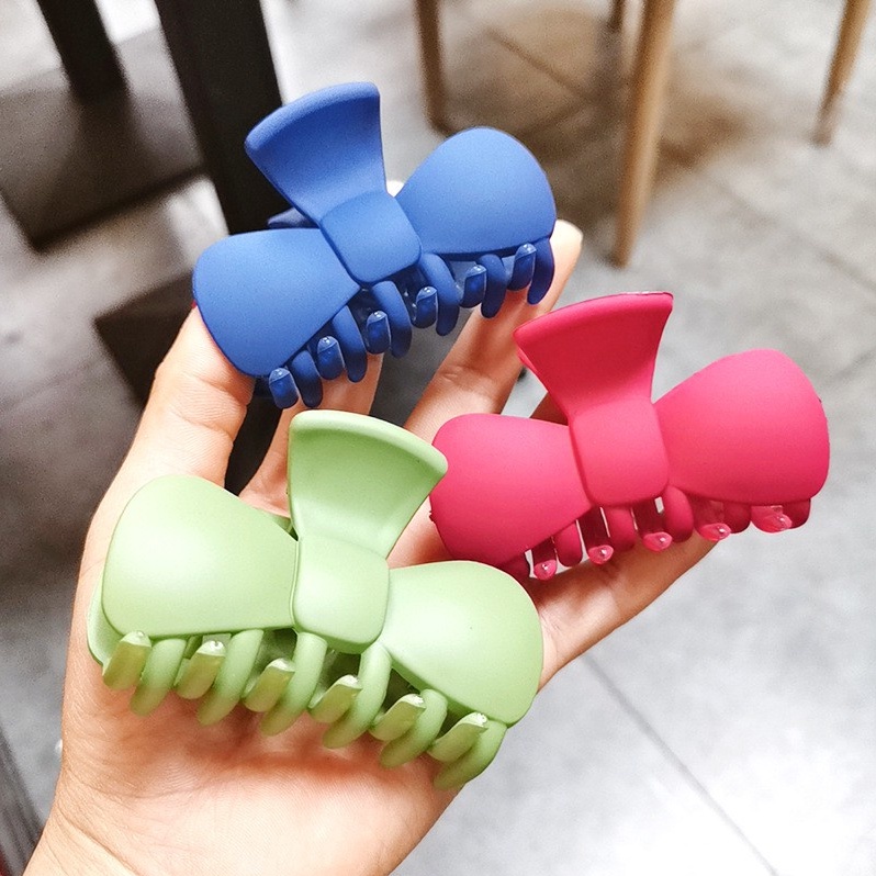 Kẹp Tóc Nơ Nhựa Thời Trang Hàn Quốc cute dễ thương
