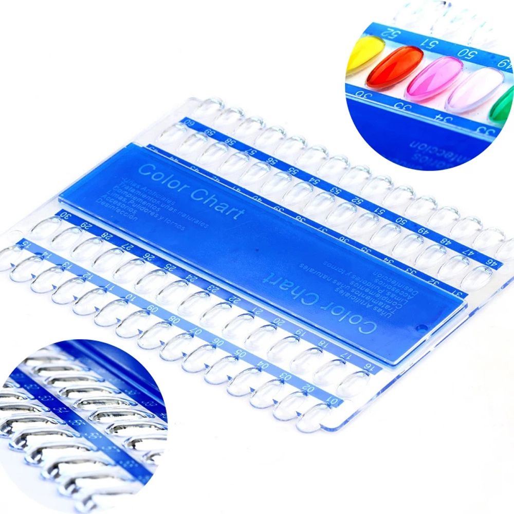 [Hàng mới về] Khay trưng bày móng tay giả nhiều màu bằng nhựa trong suốt