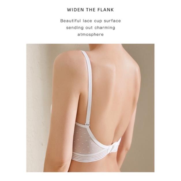 Áo Lót Nữ Softie Ren Lưới Lưng U Bản To Có Gọng Đệm Nâng Ngực Cao Cấp 2097