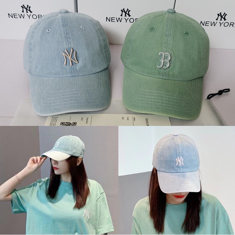 Mũ Lưỡi Trai Bóng Chày Thêu Chữ B Hàn Quốc Thời Trang Cotton Mềm Nam Nữ