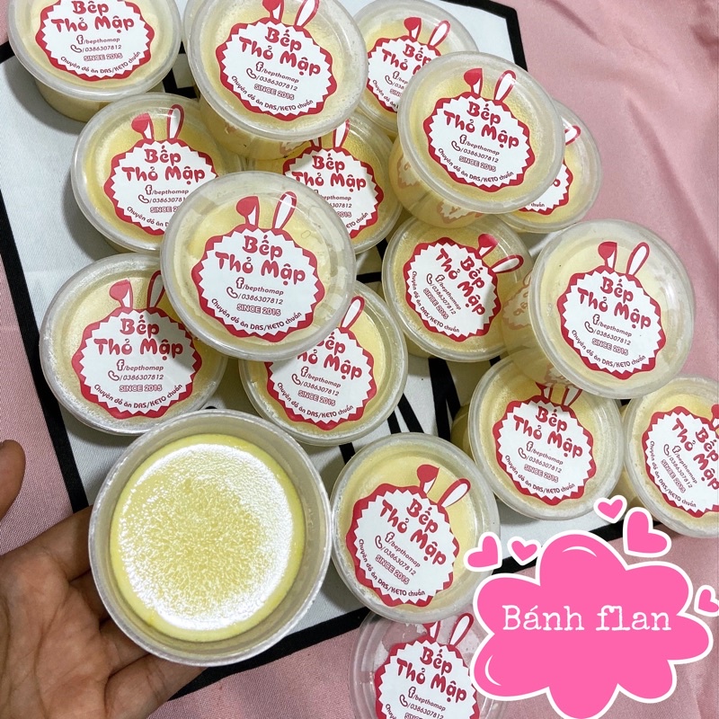 Set 5 bánh Flan DAS-KETO-TIỂU ĐƯỜNG