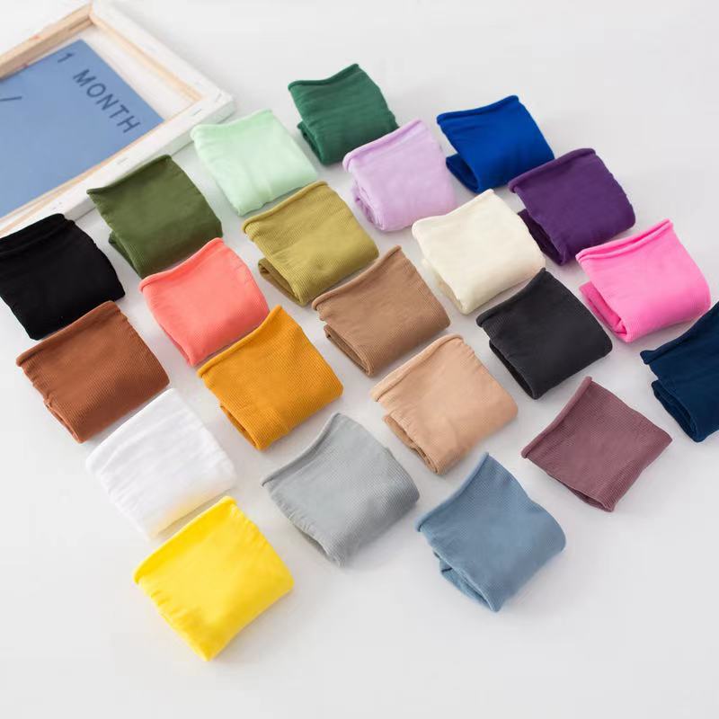 Tẩt chân thu đông cho nũ, vớ nhún cao cổ bassic vải nhung mỏng co dãn 4 chiều phong cách - T008 Miinas Tất