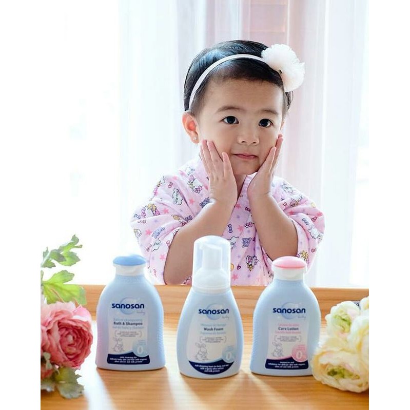 [Mã BMLTA50 giảm 10% đơn 99K] Combo Sữa tắm gội Baby 200ml + Sữa dưỡng thể Baby 200ml Sanosan