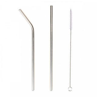 [HCM-GIÁ TỐT]  Bộ ống hút 3 món inox cho bé.