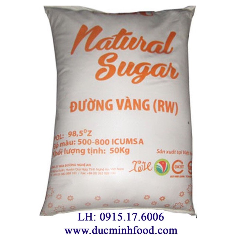 Bao 20kg nasu đường vàng th gói 1kg