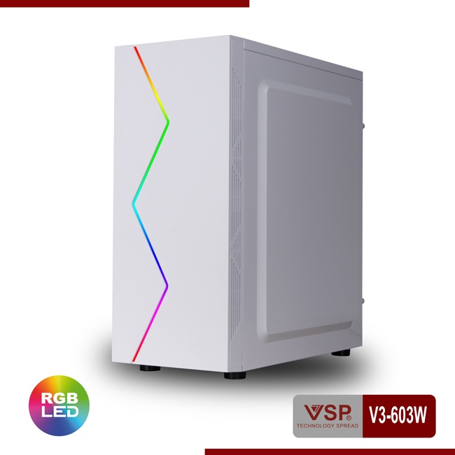 Vỏ Case Máy Tính VSP V3-603W Trắng